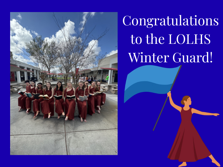 <p>Congratulations to the LOLHS Winter Guard!</p>