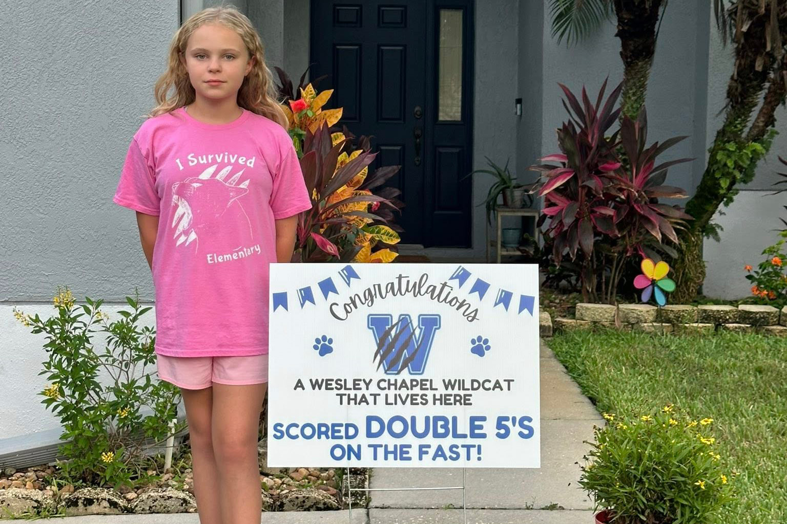 WCES Student - <p>Here are just some of the students who scored DOUBLE 5's on the FAST!  Check out our Facebook page for more photos.</p>